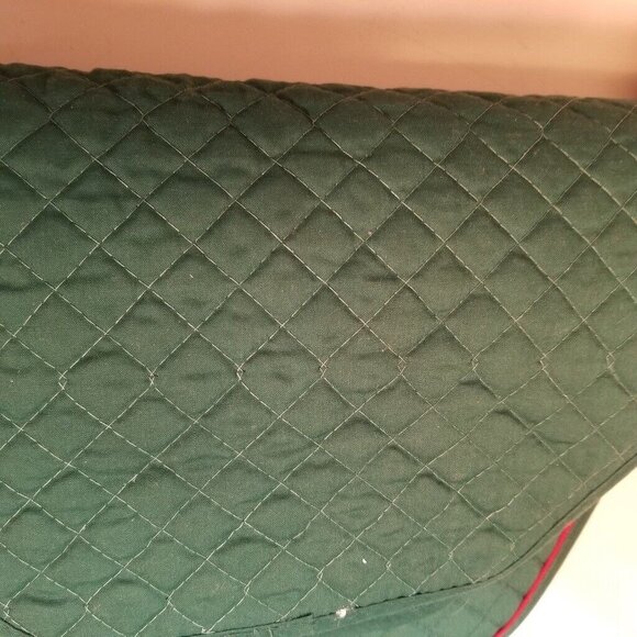 Vintage 90s Christmas Holiday Placemats Napkins Rings Tableware Quilted Set 16 - Picture 4 of 5